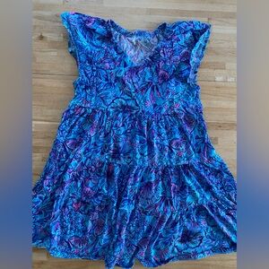 Lilly Pulitzer Blue and Pink Cotton Dress